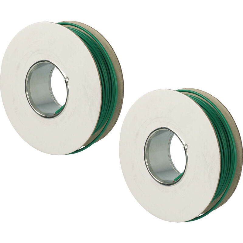 2x Câble périphérique compatible avec Worx Landroid WR101SI, Landroid WR102SI, Landroid WR104SI tondeuses robotisées - Câble périphérique 50 m vert