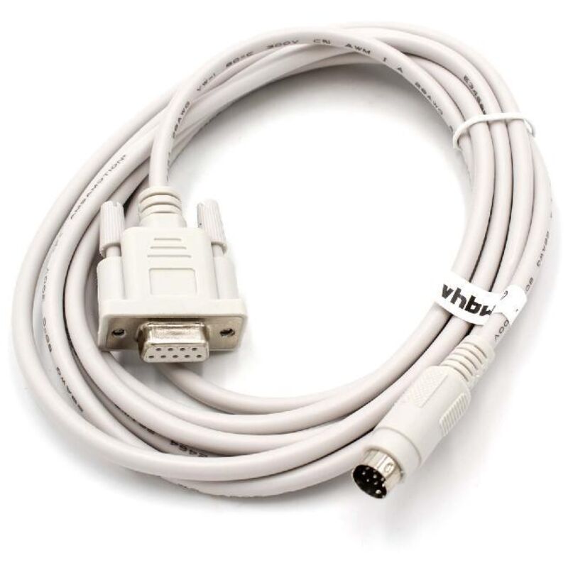 

Cable adaptador serial RS-232 compatible con Delta serie DVP PCs & dispositivos periférico 250cm gris - Vhbw