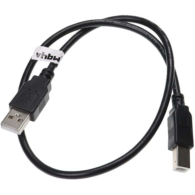 Vhbw - Câble usb a vers usb b pour imprimante, scanner compatible avec Boss Katana MK3 100, Katana MK3 50 - 0,5 m noir
