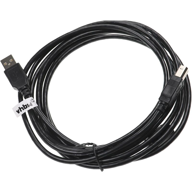 Vhbw - Câble usb a vers usb b pour imprimante, scanner compatible avec Boss Katana MK3 100, Katana MK3 50 - 3 m noir