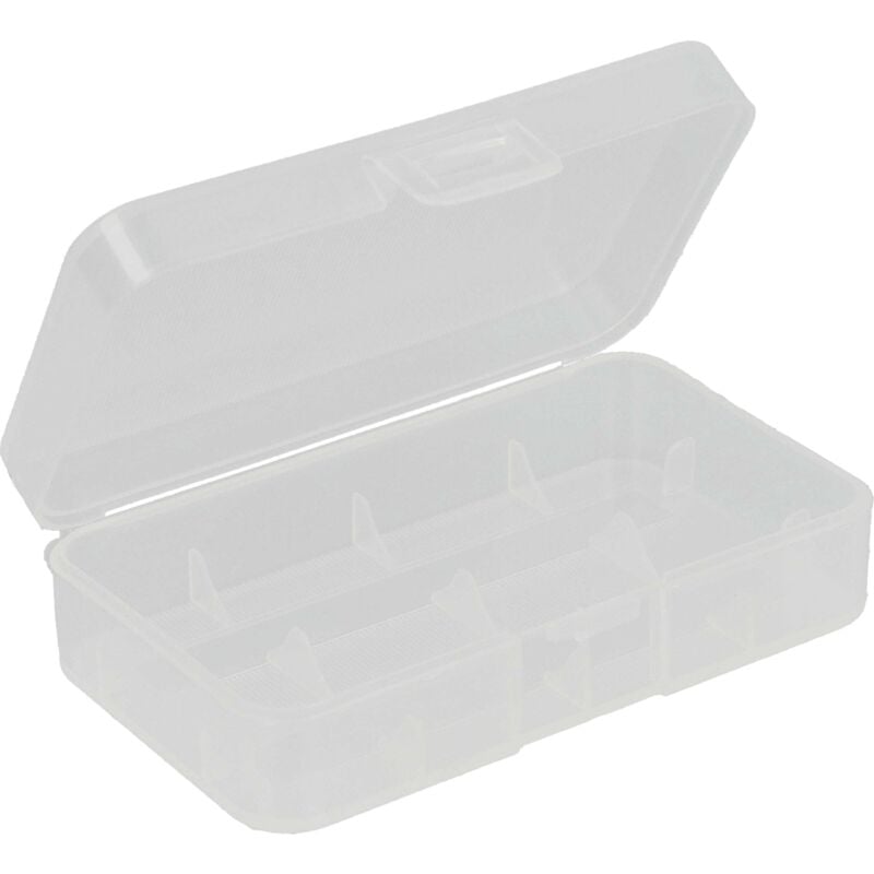 

Caja de almacenamiento trasparente para 2 pilas 18650. - Vhbw