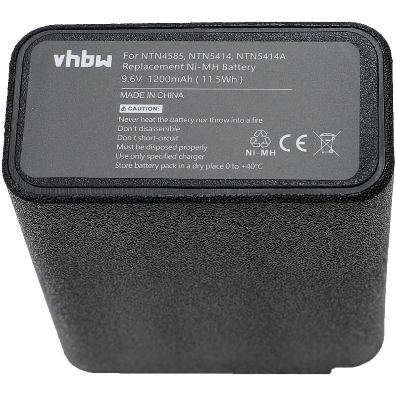Vhbw - Batterie remplacement pour Motorola NTN5521A, NTN5531, NTN5414B, NTN5447A, NTN5447B pour radio talkie-walkie (1200mAh, 9,6V, NiMH)