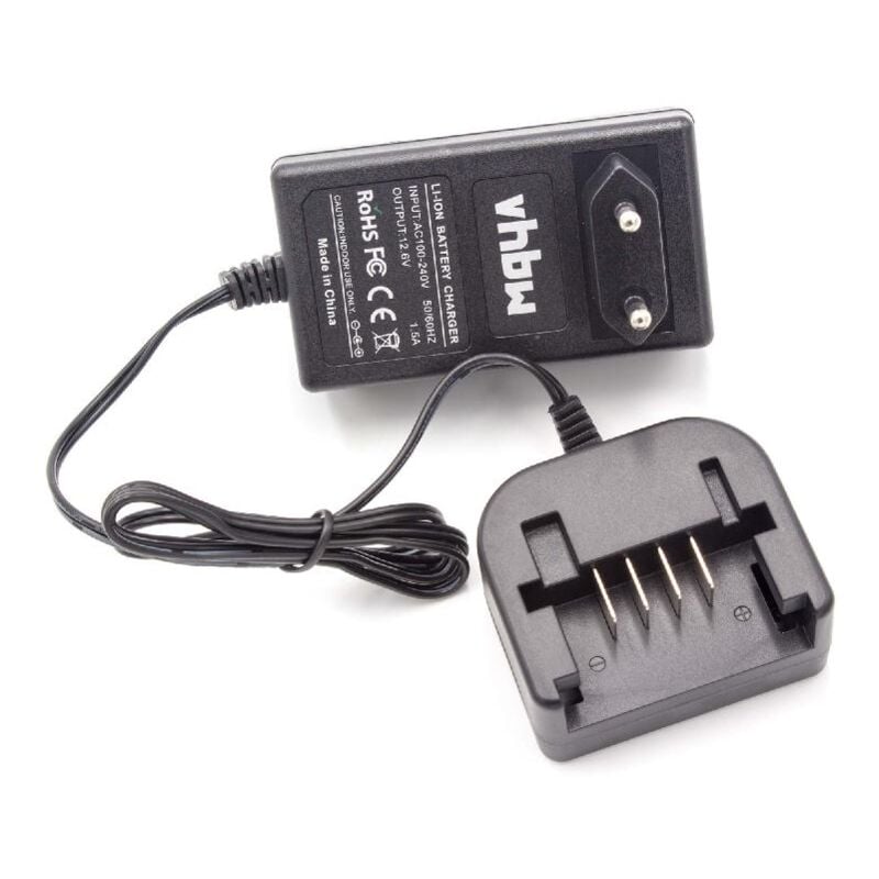 

Cargador 220 V, cable de carga para herramientas Black & Decker de 12V Li-Ion con baterías deslizantes - Vhbw