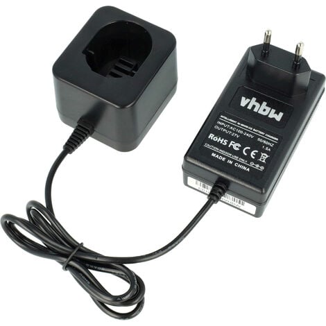 vhbw Cargador 220 V compatible con Black & Decker A9252, A9266, A9275, PS130, PS130A