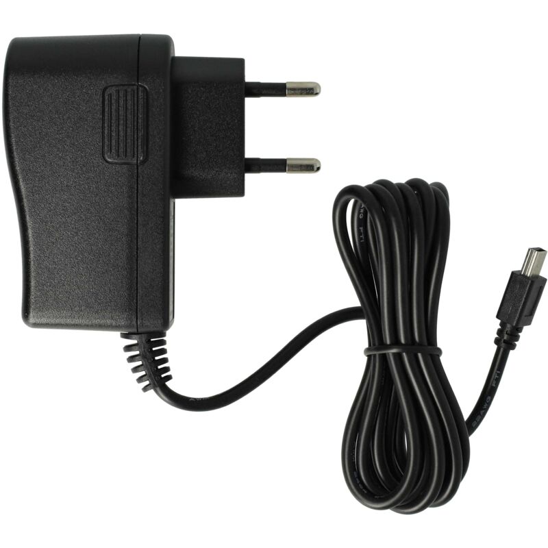 

Cargador 220V, cable de carga (2A) con USB mini para Garmin Nüvi 55, 55LT, 55LMT, 56, 56LT, 65, 65LMT, 2559, 2559LMT-D, 2569, 2569LMT-D - Vhbw