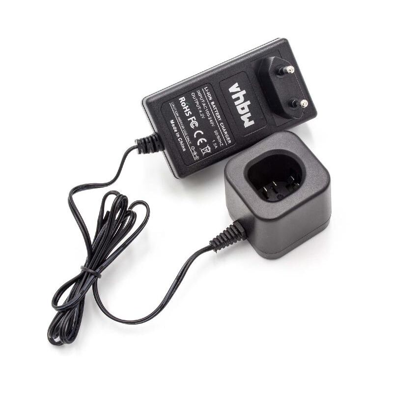 

vhbw Cargador compatible con Panasonic EZ7410LA1S, EZ7410X, EZ7411, EZ7411LA1J, EZ7411X herramientas, baterías de Li-Ion (3,6V)