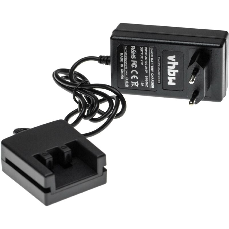 

Cargador compatible con Fein ASB 18 C, ASCD 18 W2, ASCD 18 W2C, ASCD 18 W4, ASCD 18 W4C, ASCM 18 herramientas, baterías de Li-Ion (21V) - Vhbw