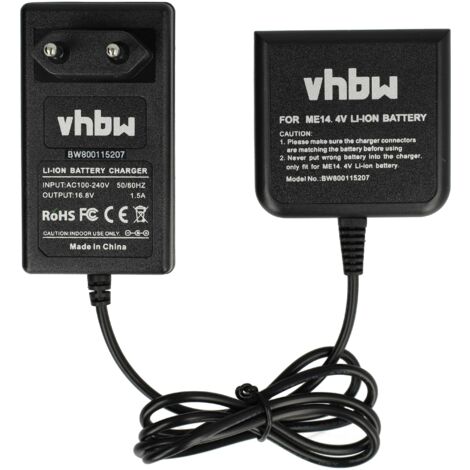 vhbw Cargador compatible con Metabo ULA 14.4-18 LED, ULA 14.4 6.02311.00 herramientas, baterías de Li-Ion (14,4V)