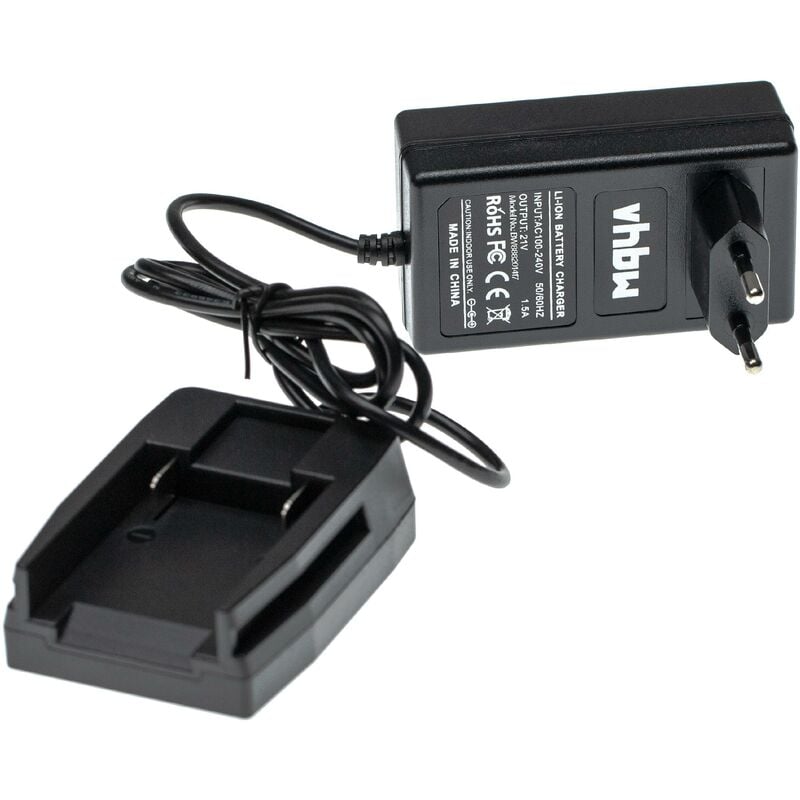 

vhbw Cargador compatible con Rockwell RK2863K, RK2868K2, RS2314, RS2323 herramientas, baterías de Li-Ion (21V)