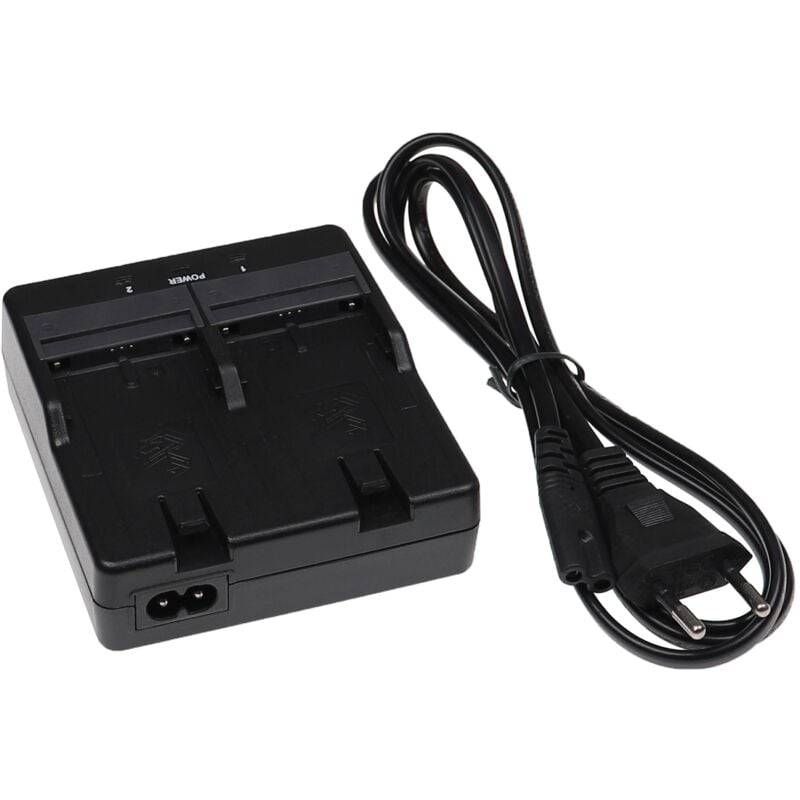 

Vhbw - Cargador dual compatible con Sokkia SRX robotic total stations, SRX Total Stations dispositivo de medición / baterías, negro, plástico