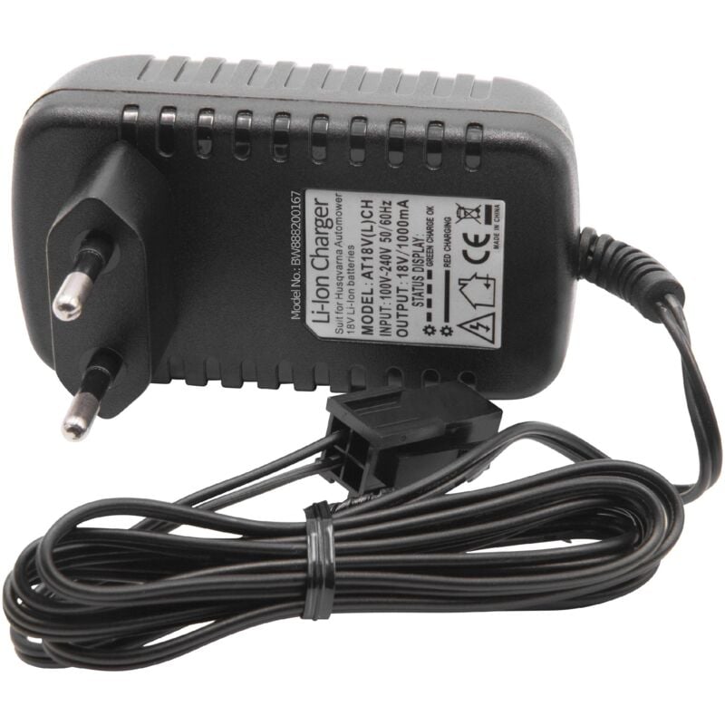 

Cargador Portatil compatible con Husqvarna 58 814 64-01, 58 814 64-02, 580 58 33-02, 580 58 33-03 Robot Cortacesped - Baterías de Li-Ion (18V) - Vhbw