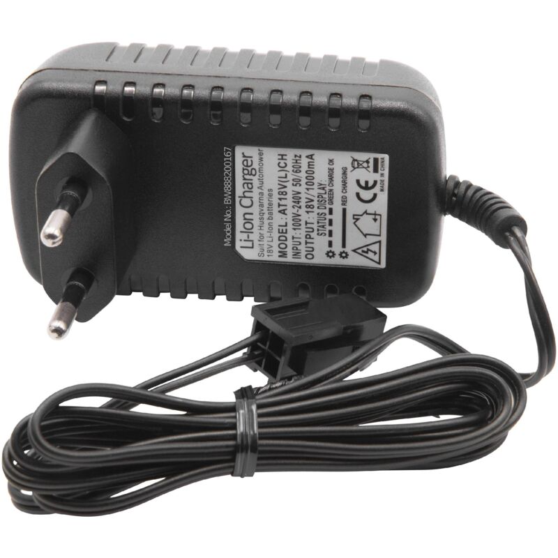 

Cargador Portatil compatible con Husqvarna Automower 320, 330X, 420, 430, 430X, 440, 450X, 520 Robot Cortacesped - Baterías de Li-Ion (18V) - Vhbw