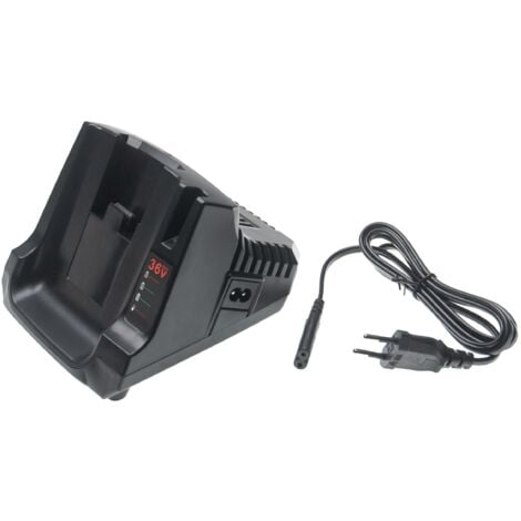 vhbw Cargador rápido compatible con Black & Decker GWC3600L, GWC3600L20, LST136, LST220, LST300, LST400, LST420 herramientas, baterías de Li-Ion
