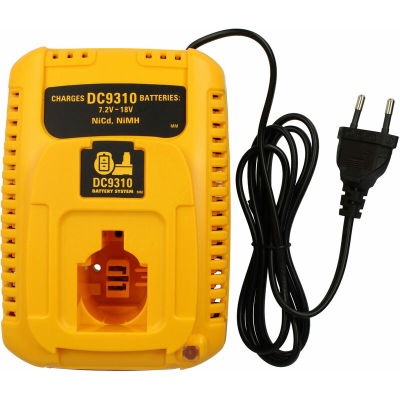

Cargador rápido, fuente de alimentación para herramienta Black & Decker TV250 y DE9116, DW9116. - Vhbw