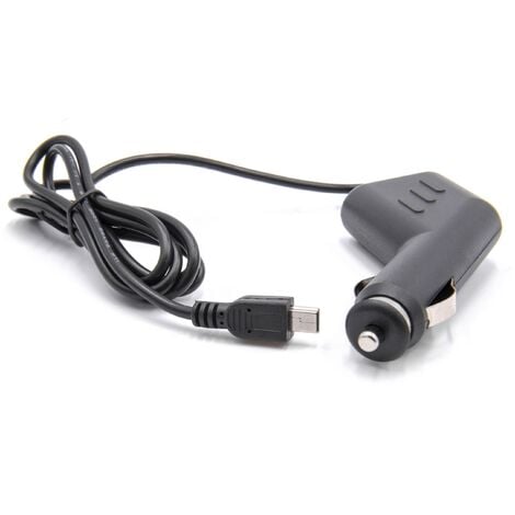 PNI Caricabatteria Auto Mini USB 12V/24V-5V 1.5A 3.5 M Nero