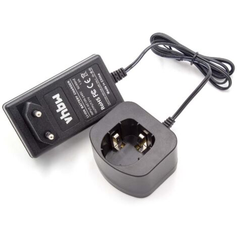 vhbw caricabatterie compatibile con Ryobi CDC-181M, CDI-1802, CDI-1802M, CDI-1803, CDI-1803M, CDL1802P4, CDR180M, CDR180 batterie Li-Ion di attrezzi