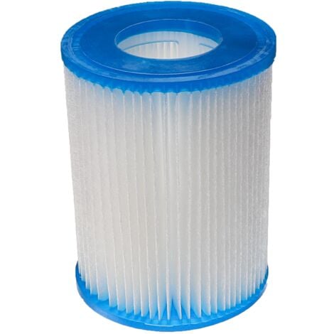 vhbw Cartouche filtrante compatible avec Bestway Flowclear 2.006 l/h, 3.028 l/h piscine pompe de filtration - Filtre à eau, blanc / bleu