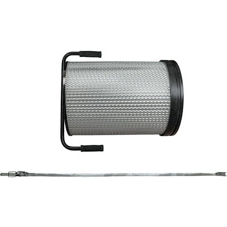 vhbw Cartouche filtrante poussières fines compatible avec Bernardo Felder AF12, Hammer S01 aspirateur à copeaux - Avec brosse de nettoyage
