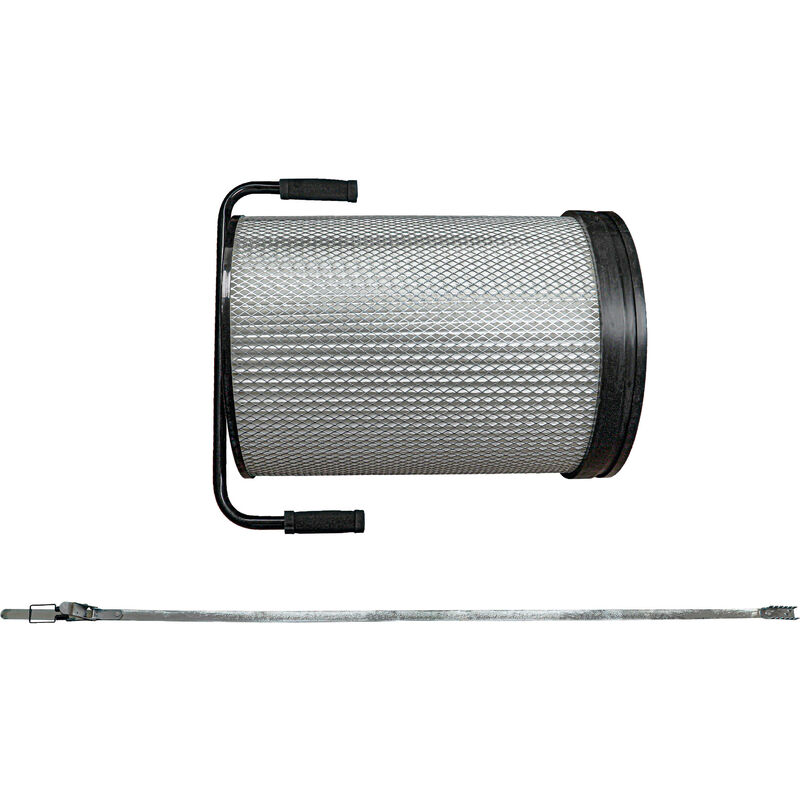 Image of 1x cartuccia polveri fini compatibile con hbm unità di aspirazione 100 impianto di aspirazione - Con spazzola di pulizia - Vhbw