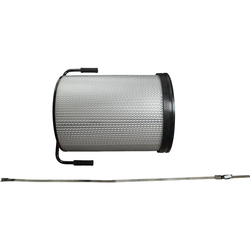 Image of 1x cartuccia polveri fini compatibile con Holzmann unità di aspirazione ABS3880 impianto di aspirazione - Con spazzola di pulizia - Vhbw