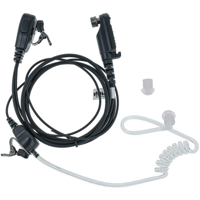 vhbw Oreillette compatible avec HYT/Hytera PD682, PD682G, PD680, X1p, PD685, X1e radio talkie-walkie avec microphone Push-to-Talk