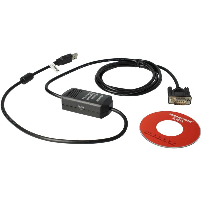 Image of vhbw Cavo di programmazione USB PLC, PPI sostituisce Siemens 6ES7 901-3DB30-0XA0 per radio - Adattatore seriale Convertitore + CD del driver, nero
