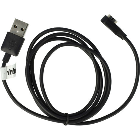 vhbw cavo di ricarica compatibile con Aftershokz OpenComm ASC100, ASC100SG cuffie - cavo, Nero, 100 cm