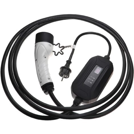 vhbw cavo di ricarica tipo 2 a spina tedesca tipo F compatibile con Porsche Cayenne PHEV, Cayenne auto elettrica - monofase 16 A 3,5 kW 5 m