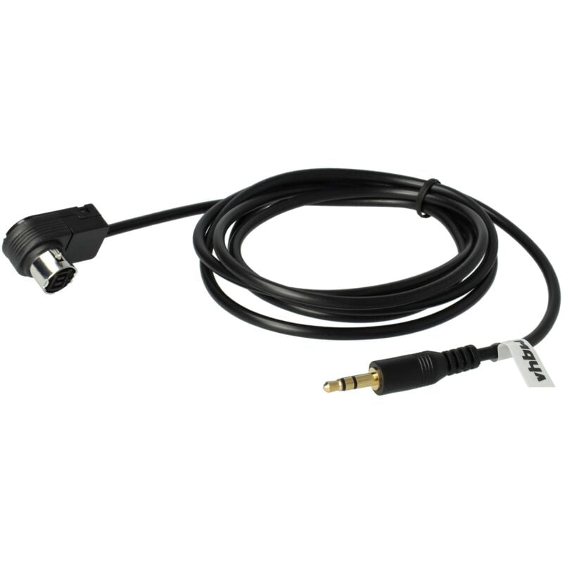 Vhbw - Câble adaptateur de ligne aux Radio compatible avec Alpine CDA-105Ri, CDA-117Ri, CDA-7998R, CDA-9535R, CDA-9812RB, CDA-9830R voiture, véhicule