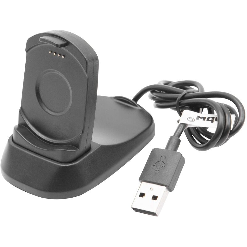 vhbw Câble de charge 87,5cm Station de charge, Station d'accueil pour Mobvoi Ticwatch Pro smartwatch noir Câble de données