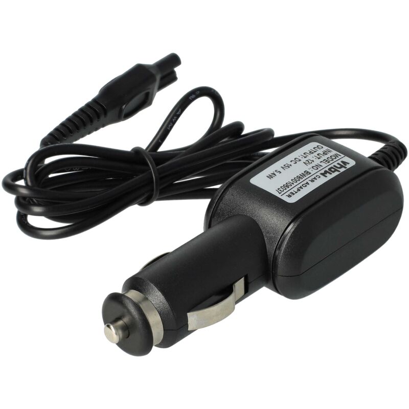 Câble de charge allume-cigare compatible avec Philips HQ8250, HQ8250/17, HQ8250/18, HQ8251, HQ8253/18 rasoir électrique - Chargeur 12V - Vhbw