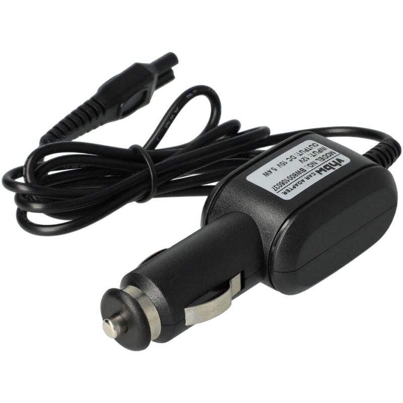 vhbw Câble de charge allume-cigare compatible avec Philips OneBlade QP2530, QP2530/25, QP25xx rasoir électrique - Chargeur 12V
