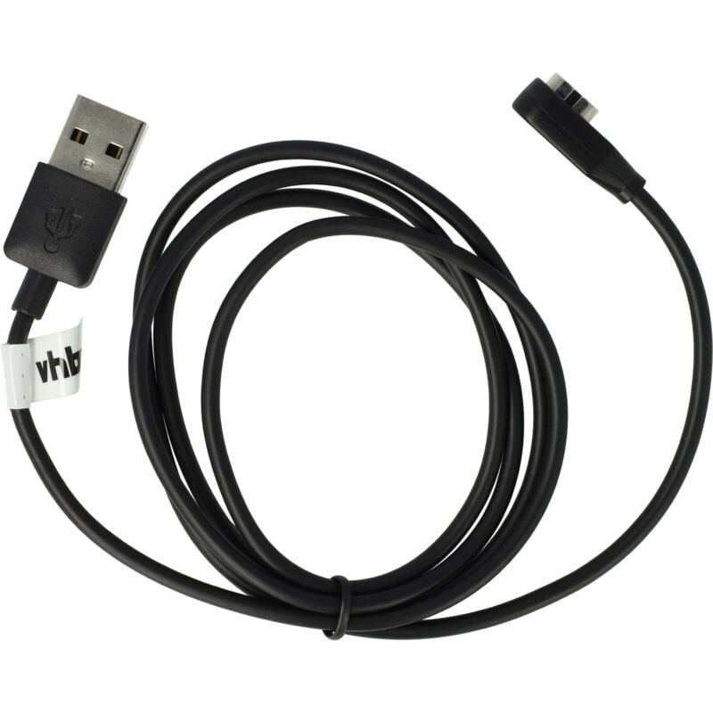 Vhbw - Câble de chargement compatible avec Aftershokz OpenRun Pro AS810 écouteurs - Câble, Noir, 100 cm
