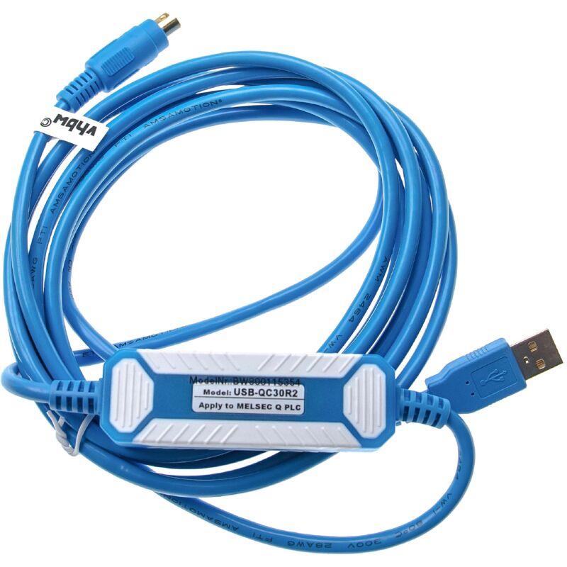 Vhbw - Câble de programmation Câble usb pour Mitsubishi Melsec Q-Serie, QC30R2