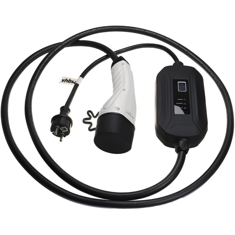 Vhbw - Câble de recharge type 2 vers prise euro f compatible avec bmw 745e, Série 5, 545e, 530e voiture électrique - 1 phase, 16 a, 3,5 kW, 3 m