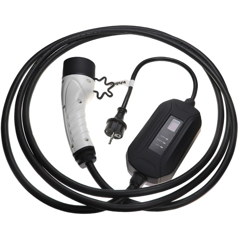 Vhbw - Câble de recharge type 2 vers prise euro f compatible avec gwm Wey 03 voiture électrique - 1 phase, 16 a, 3,5 kW, 5 m