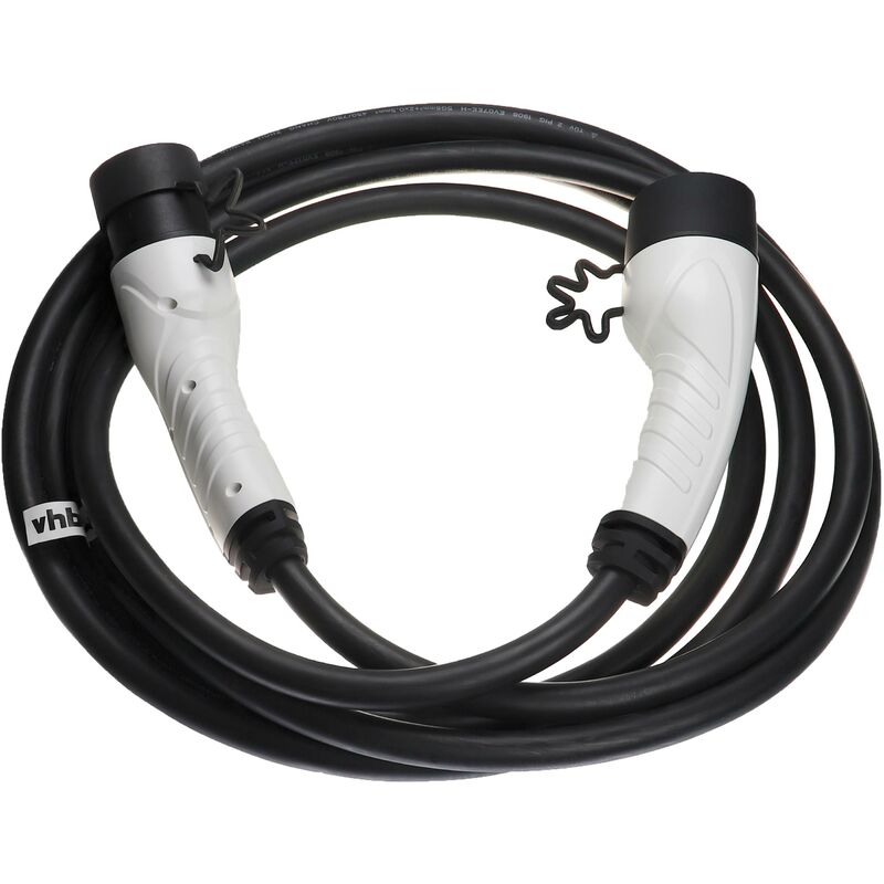 Vhbw - Câble de recharge type 2 vers type 2 compatible avec Citroen e-Spacetourer, Oli voiture électrique - 3 phases, 32 a, 22 kW, 5 m