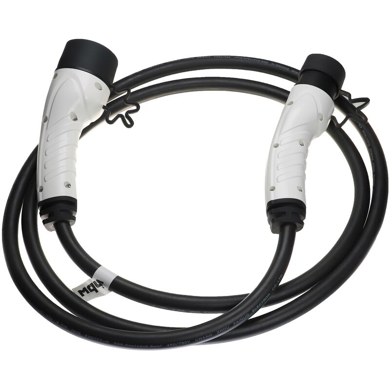 Vhbw - Câble de recharge type 2 vers type 2 compatible avec Mercedes-Benz eqe, eqs, eqv, gla 250e voiture électrique - 1 phase, 32 a, 7 kW, 3 m