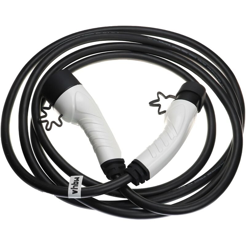 Vhbw - Câble de recharge type 2 vers type 2 compatible avec Mercedes-Benz glc 300e, glc 350e voiture électrique - 1 phase, 32 a, 7 kW, 5 m