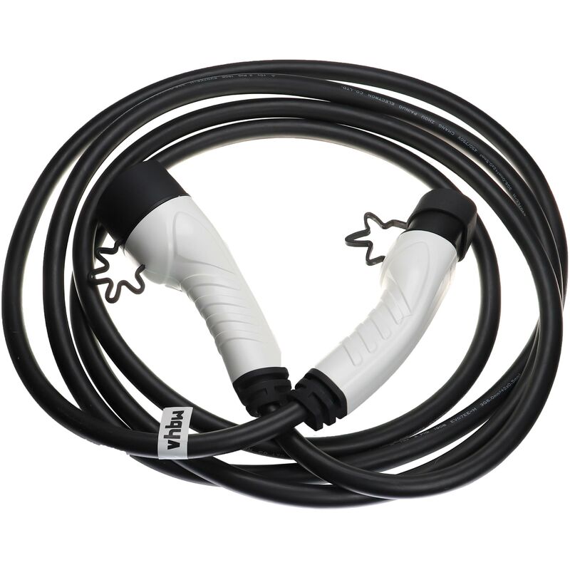 Vhbw - Câble de recharge type 2 vers type 2 compatible avec Toyota Prius phev voiture électrique - 1 phase, 32 a, 7 kW, 5 m