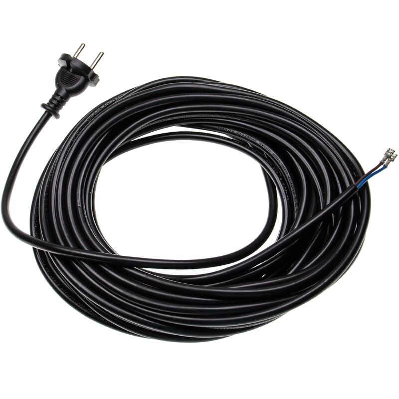 Câble électrique compatible avec Philips FC-Serie, HR-Serie, Marathon aspirateurs - 15 m, 1000 w - Vhbw