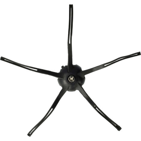 vhbw cepillo lateral compatible con Roborock S7 MaxV Plus, Max Ultra, MaxV robot aspirador - negro