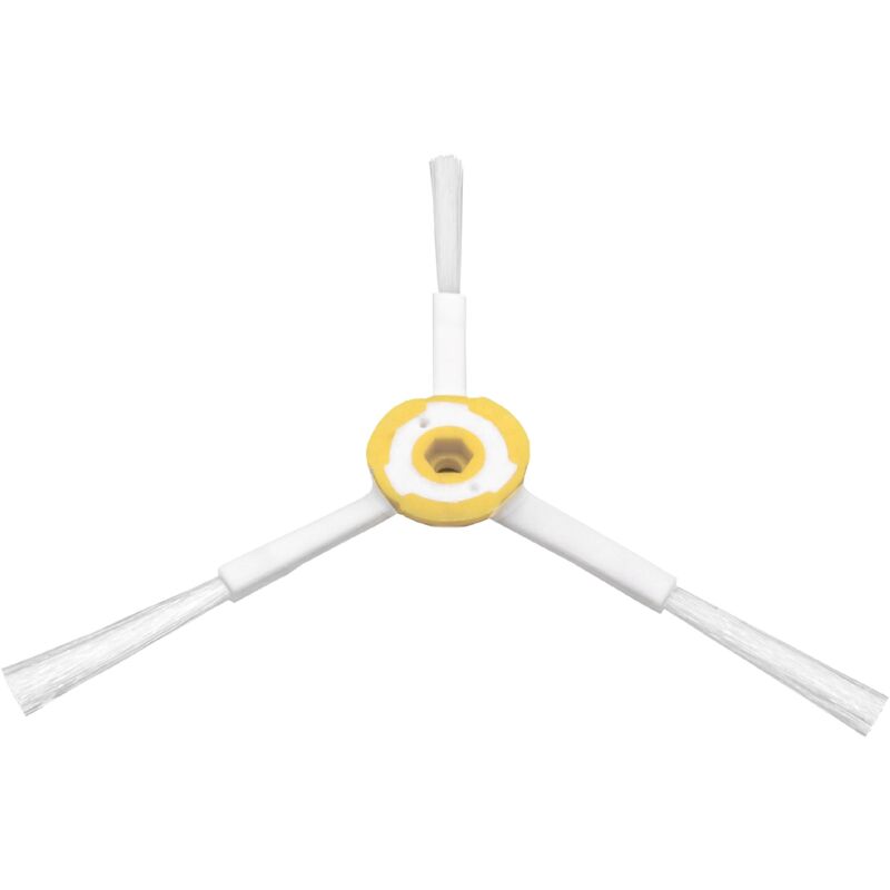 

cepillo lateral compatible con Xiaomi Mi Roborock S50, S51, S55 robot aspirador -blanco / amarillo - Vhbw