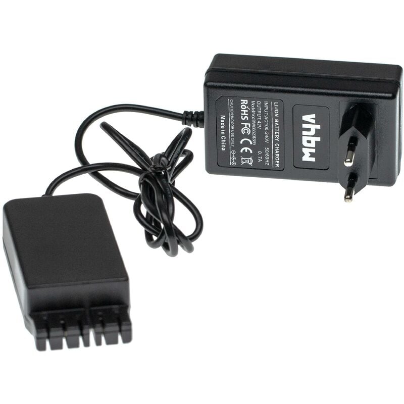 vhbw Chargeur câble alimentation inclus compatible avec Hilti SR 30-A36, TE 300-A36, TE 30-A36, TE 500-A36 batteries Li-ion d'outils (36V)