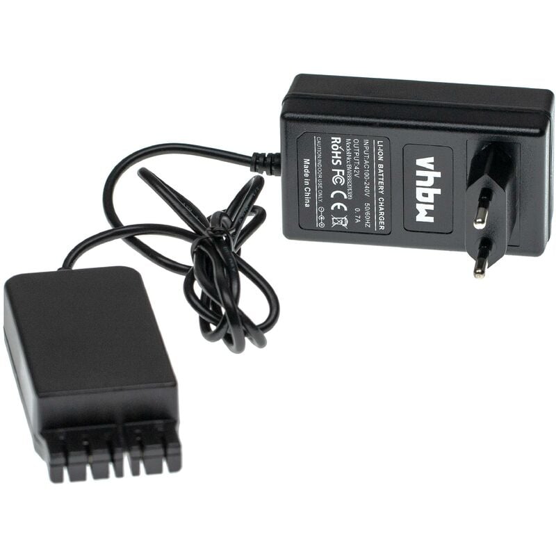 vhbw Chargeur Câble alimentation inclus compatible avec Hilti VC 40-UL-Y, VC 40-UM-Y, WSC 7.25-A36 d'outils - batteries de (36V) Li-Ion