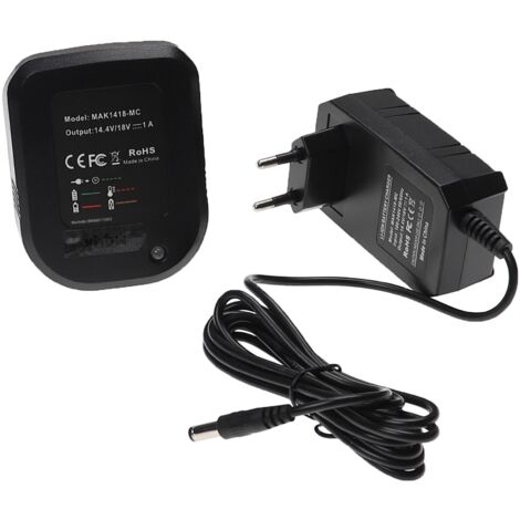 vhbw Chargeur compatible avec Makita TS130DRFX, TW152, TP131DZ, TW152DZ, TW152D, TW152DRFX, TP131DRFXB, UH480D batteries Li-ion d'outils