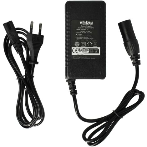 vhbw chargeur compatible avec Prophete Modèle 2017 52397-0111 vélos électriques - Pour batteries Li-ion de 36V, avec connexion XLR 60W