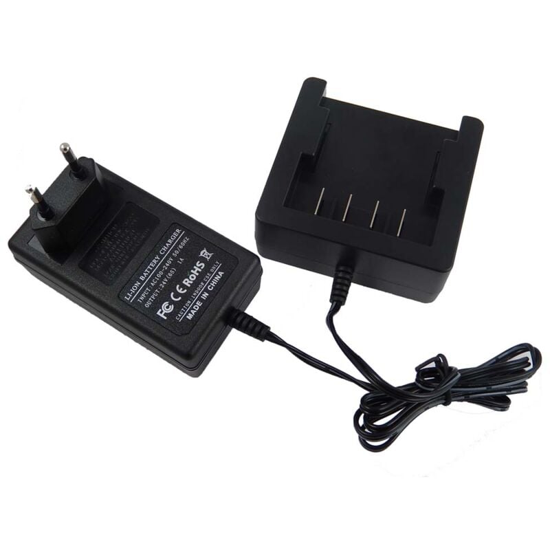 Vhbw - Chargeur compatible avec Greenworks 2200107, 2200207, 2100007, 2100107, 2200007 batteries Li-ion d'outils, 24V