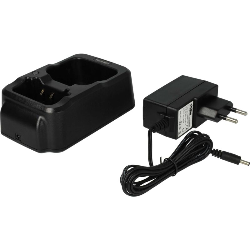 Vhbw - Chargeur double compatible avec Airbus BLN-5i, BLN-6 batteries de radio - Socle + Prise, 4,2 v, 0,5 - 0,8 a