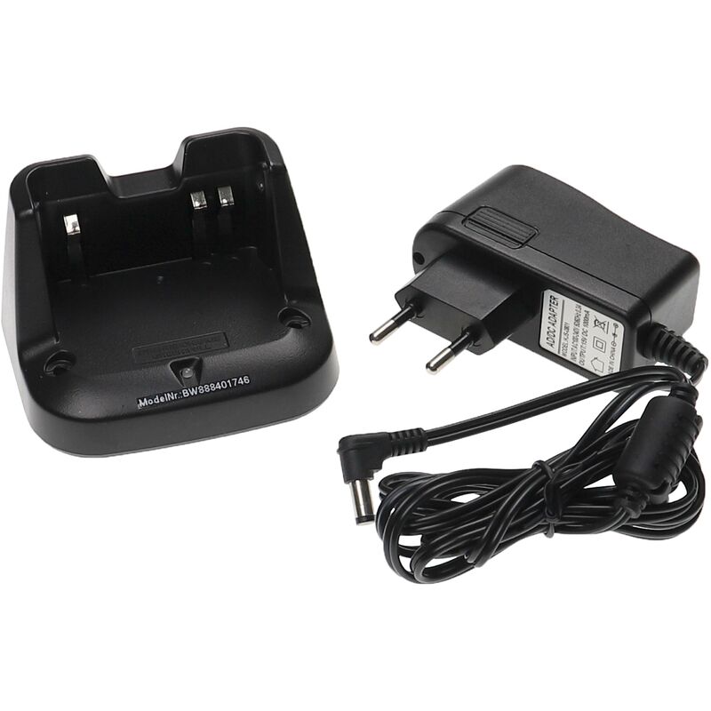 Chargeur de batterie compatible avec Icom IC-3101, IC-4101, IC-F3001 batterie de radio, talkie walkie (station, câble) - Vhbw